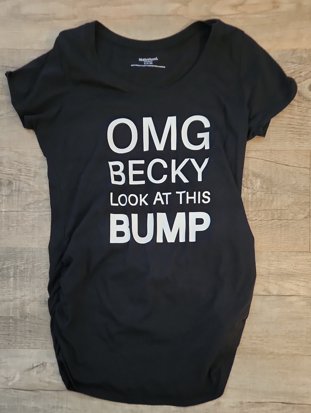 Motherhood Maternity Black 'OMG Becky Look at This Bump' Maternity Tee